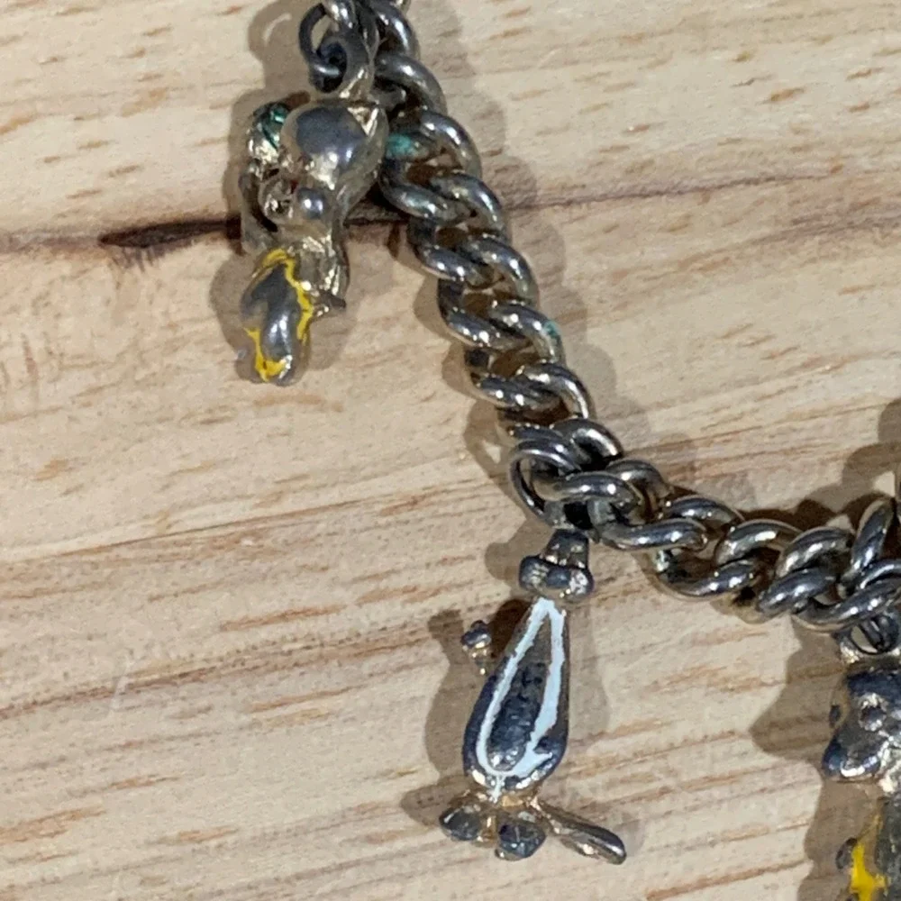 Vintage Looney Tunes Charm Bracelet Kids 6